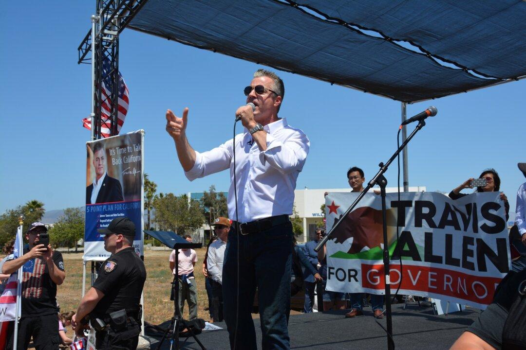 Allen Rallies For Secure Borders and the California Governorship