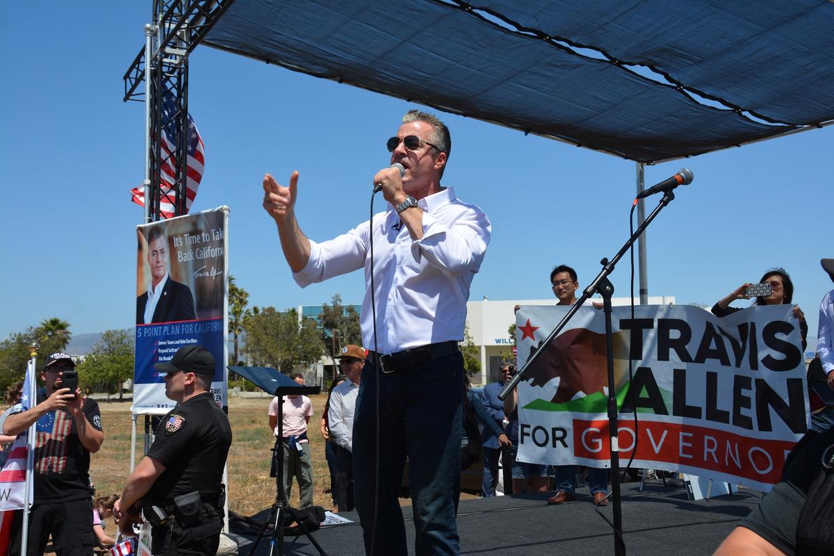 Allen Rallies For Secure Borders and the California Governorship