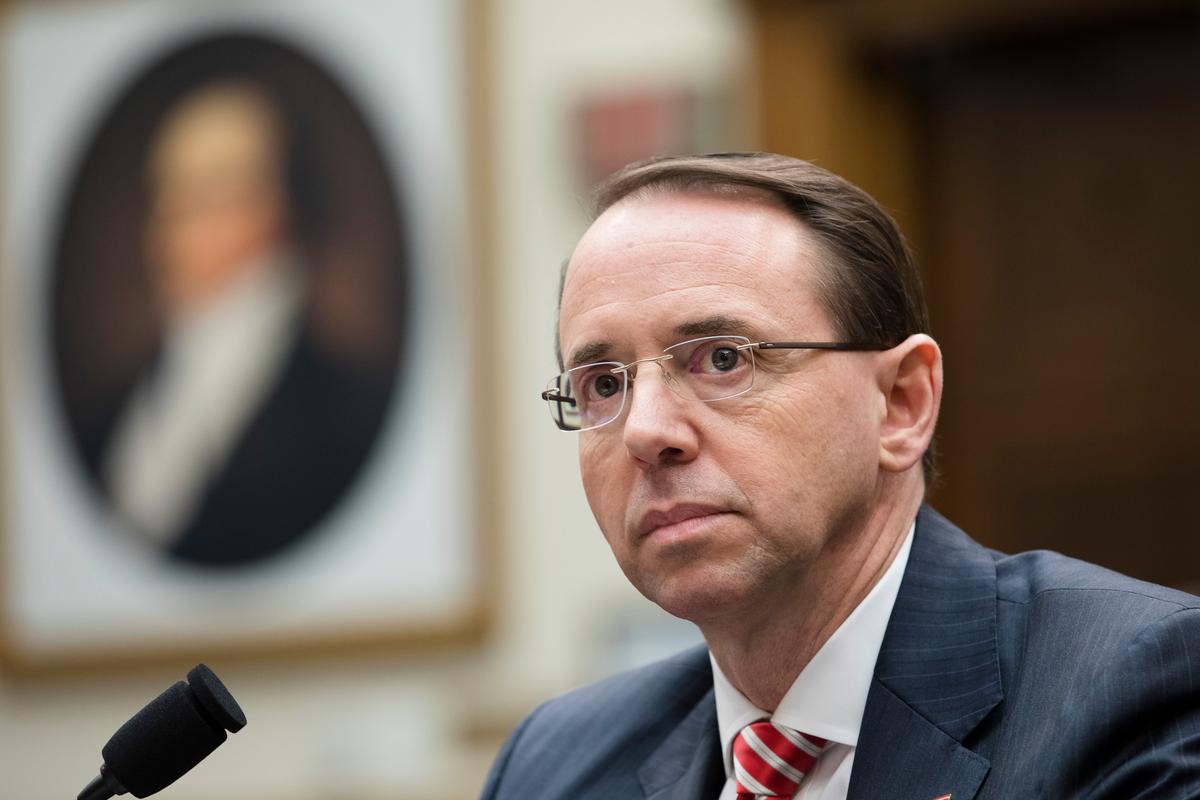 Rosenstein Denies Newspaper Report He Suggested Recording Trump