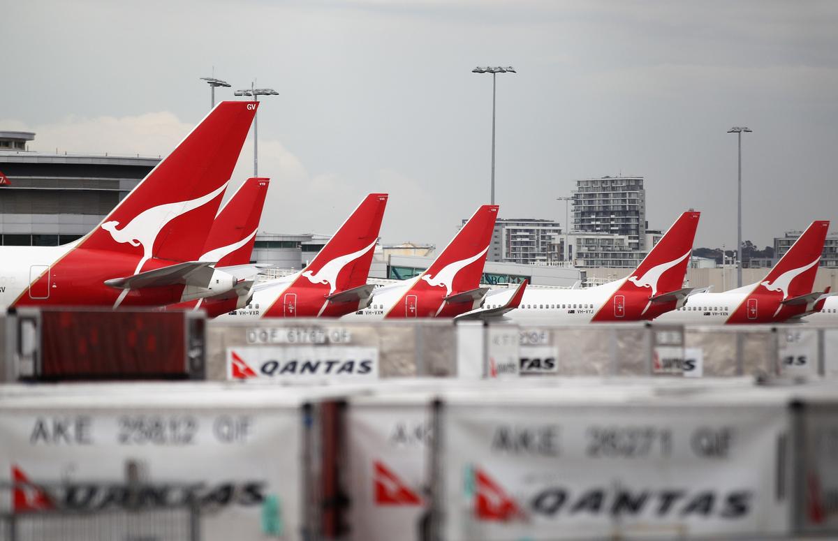 Qantas to Stand Down Most of 30,000 Staff