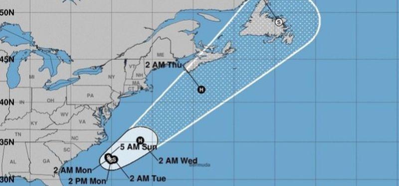 Tropical Storm Chris Forms Off East Coast of US