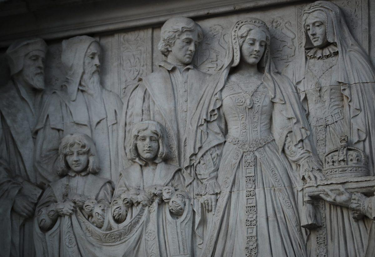 A general view of stonework on the Supreme Court in London on Dec. 6, 2016. (Dan Kitwood/Getty Images)