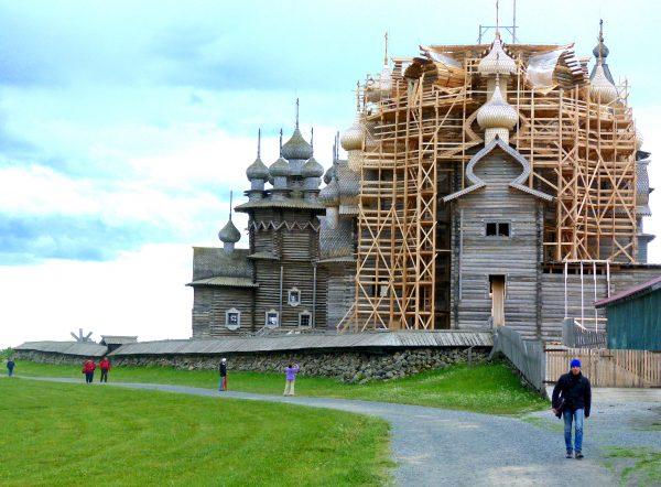 Church of Transfiguration under reconstruction. (Manos Angelakis)