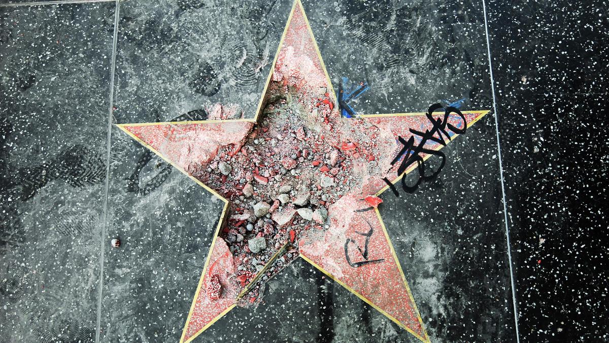 Man Charged After Destroying Trump’s Hollywood Walk of Fame Star With a Pickaxe