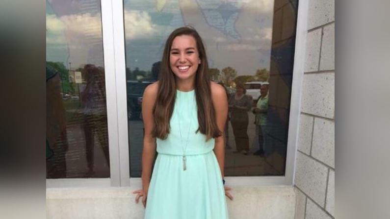A file photo of Mollie Tibbetts; Mollie was found dead on Aug. 21, 2018. Her alleged killer was identified as an illegal immigrant who was working at a farm in Iowa for four years.(findingmollie.iowa.gov)
