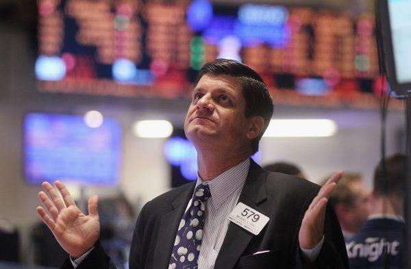A trader works on the floor of the New York Stock Exchange before in this file photo. (Mario Tama/Getty Images)