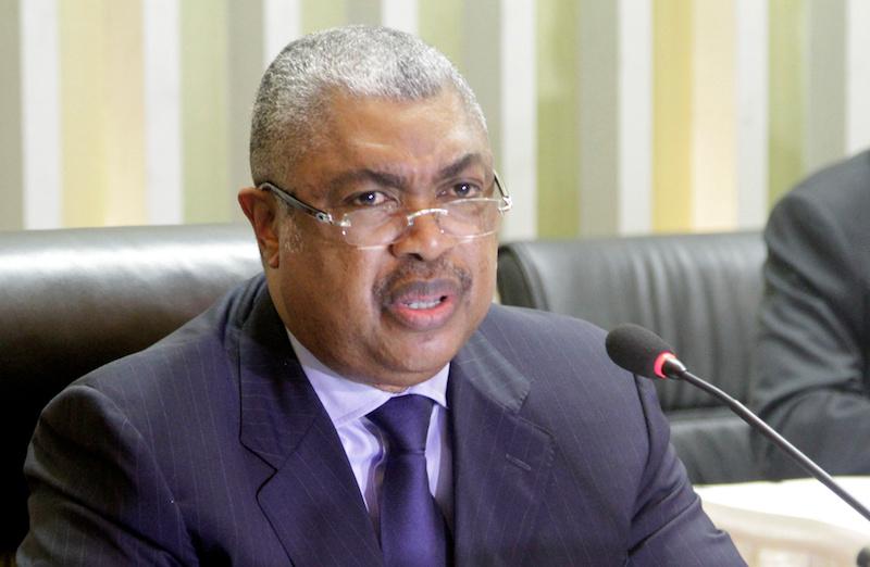 File photo: Samy Badibanga addresses a news conference in the capital Kinshasa, December 20, 2016. (Reuters/Kenny Katombe)