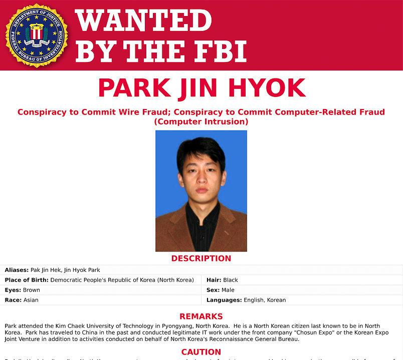 US Says North Korean Charged in Sony Hack, WannaCry Attack