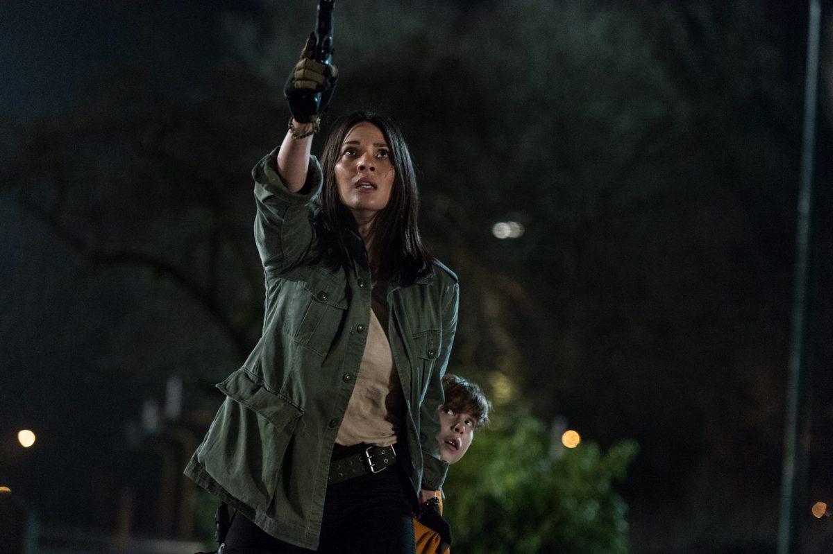 Olivia Munn and Jacob Tremblay star in Twentieth Century Fox’s “The Predator.” (Twentieth Century Fox Film Corporation)