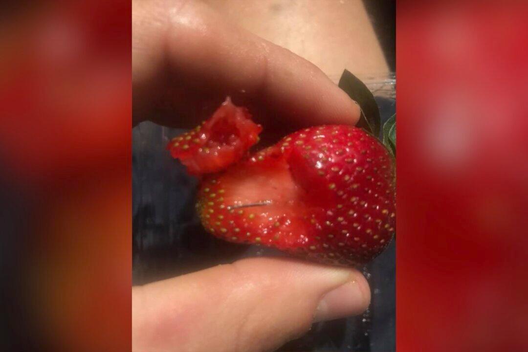 Needle in Strawberry Sends Young Man to Hospital