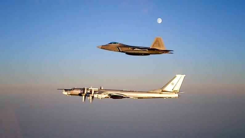 US F-22 Jets Intercept Russian Bombers for a Second Day in a Row, NORAD Says
