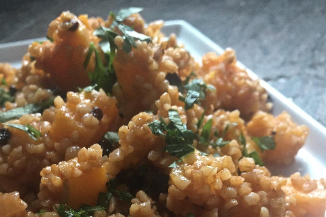Pumpkin Bulgur With Currants
