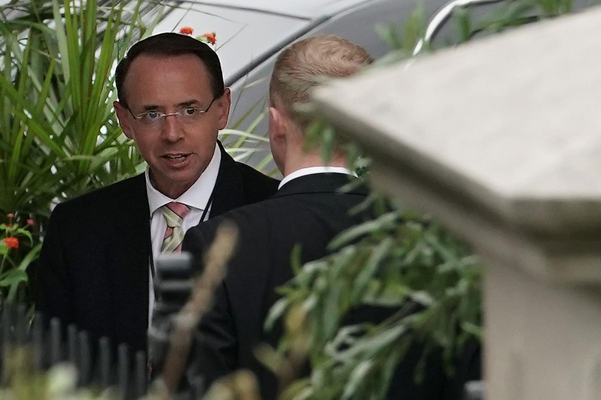 Lawmakers to Privately Question DOJ’s Rosenstein on Trump ‘Wiring’ Comment Allegation