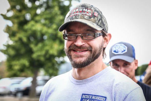 Michael Marsh before a Make America Great Again rally in Wheeling, West Va., on Sept. 29, 2018. (Samira Bouaou/The Epoch Times)