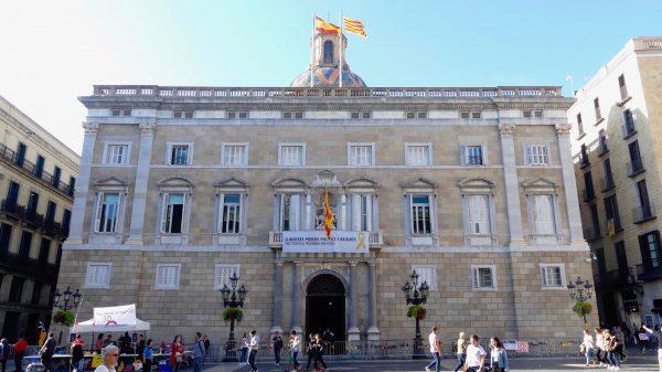 Palau de la Generalitat, the seat of the government of Catalonia, in Barcelona, Spain, on Oct. 3, 2018. (Anna Llado/Special to The Epoch Times)