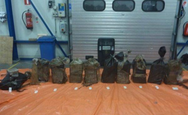 A port inspector was arrested on suspicion of being complicit in the discovery of some 200 kilos (440 pounds) of cocaine on a Colombian coal carrier in the port of Rotterdam, in March 2017. (Public Prosecutor/OM)
