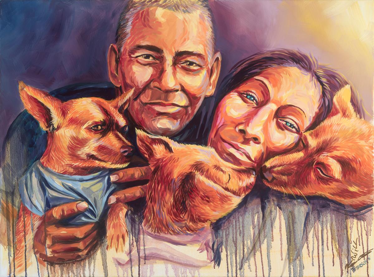 A Palette All Shades of Love: Brian Peterson Paints ‘Faces of Santa Ana’