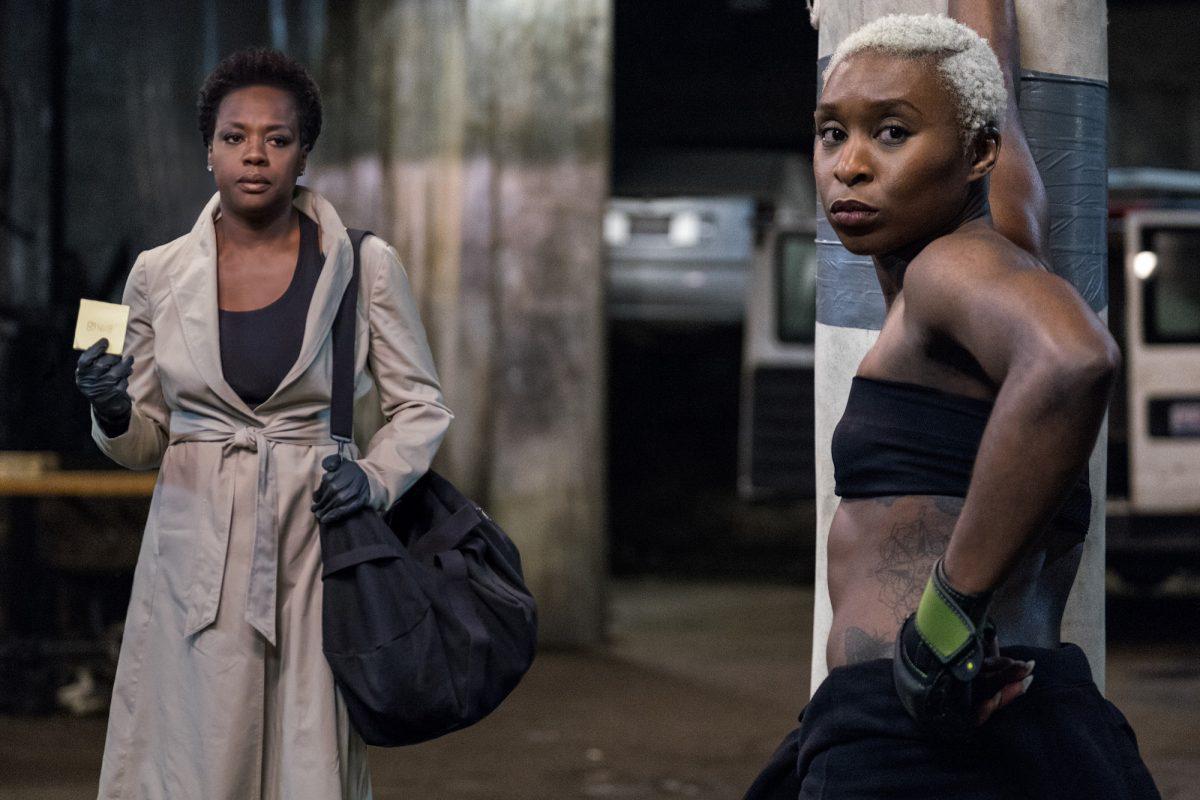 Viola Davis (L) and Cynthia Erivo star in Twentieth Century Fox’s “Widows.” (Merrick Morton/Twentieth Century Fox Film Corporation)