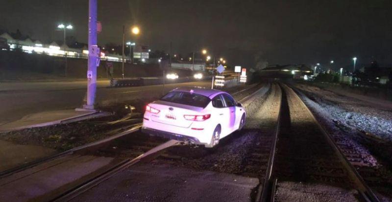 Woman Claims ‘GPS Told Me to Do It’ After Driving on Railroad Tracks, Police Say