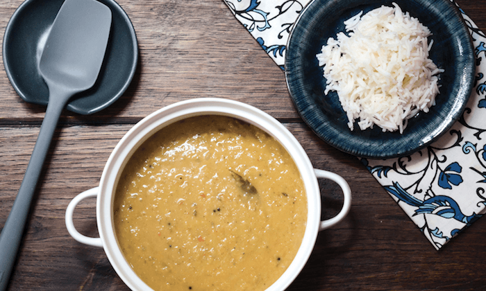 South Indian Lentils With Curry Leaves (Parippu Curry)