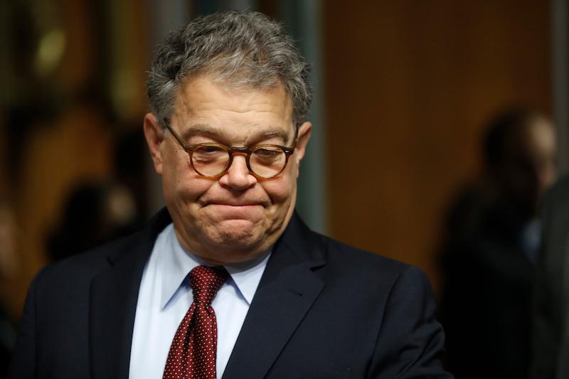 Senate Judiciary Committee member Sen. Al Franken, D-Minn. arrives on Capitol Hill in Washington on July 12, 2017. (Pablo Martinez Monsivais/AP File Photo)