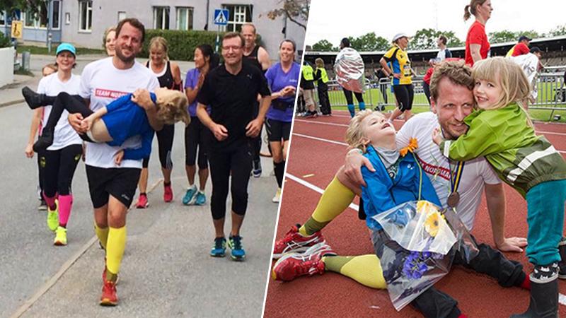 Dad and disabled son ‘run’ marathon 3 years in a row and inspire others with their bond