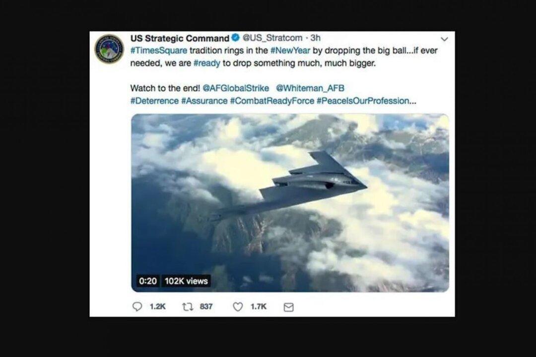 US Military Deletes and Apologizes For Strange New Year’s Eve Tweet About Dropping Bombs