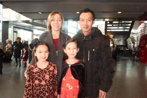 Tanya and Michael Sze and their daughters attended Shen Yun Performing Arts at The Dallas AT&T Performing Arts Center–Winspear Opera House on Jan. 19, 2019 (Diane Gao/The Epoch Times)