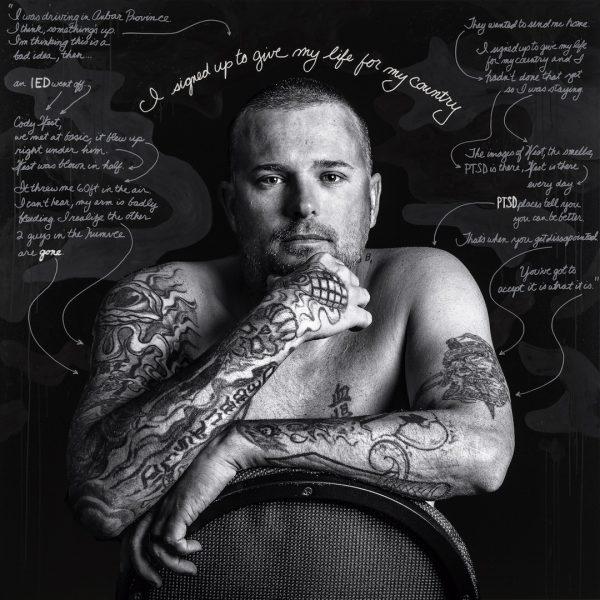 A portrait of Mike Burke from Susan J. Barron's "Depicting the Invisible: A Portrait Series of Veterans Struggling with PTSD." (Susan J. Barron)