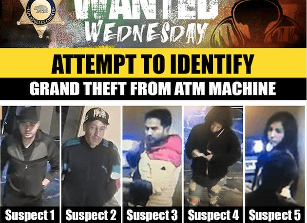 5 Suspects Hacked ATMs and Stole Thousands, Police Ask for Public’s Help