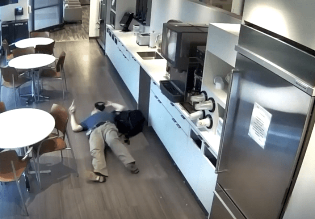 Footage Shows Man’s Fake Fall for Insurance Money