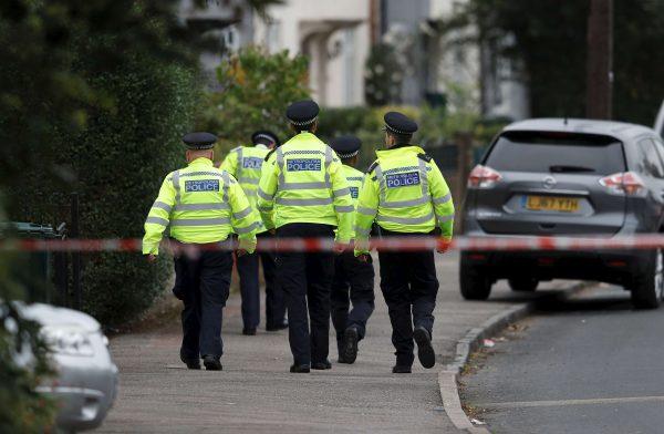 Police officers on duty in the United Kingdom on Sept. 17, 2017. (Peter Nicholls/Reuters)