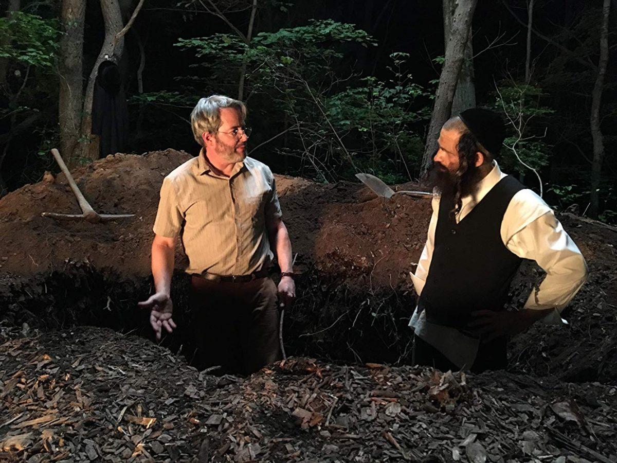 Matthew Broderick (L) is Albert and Geza Rohrig is Shmuel in “To Dust.” (Wing and a Prayer Pictures)