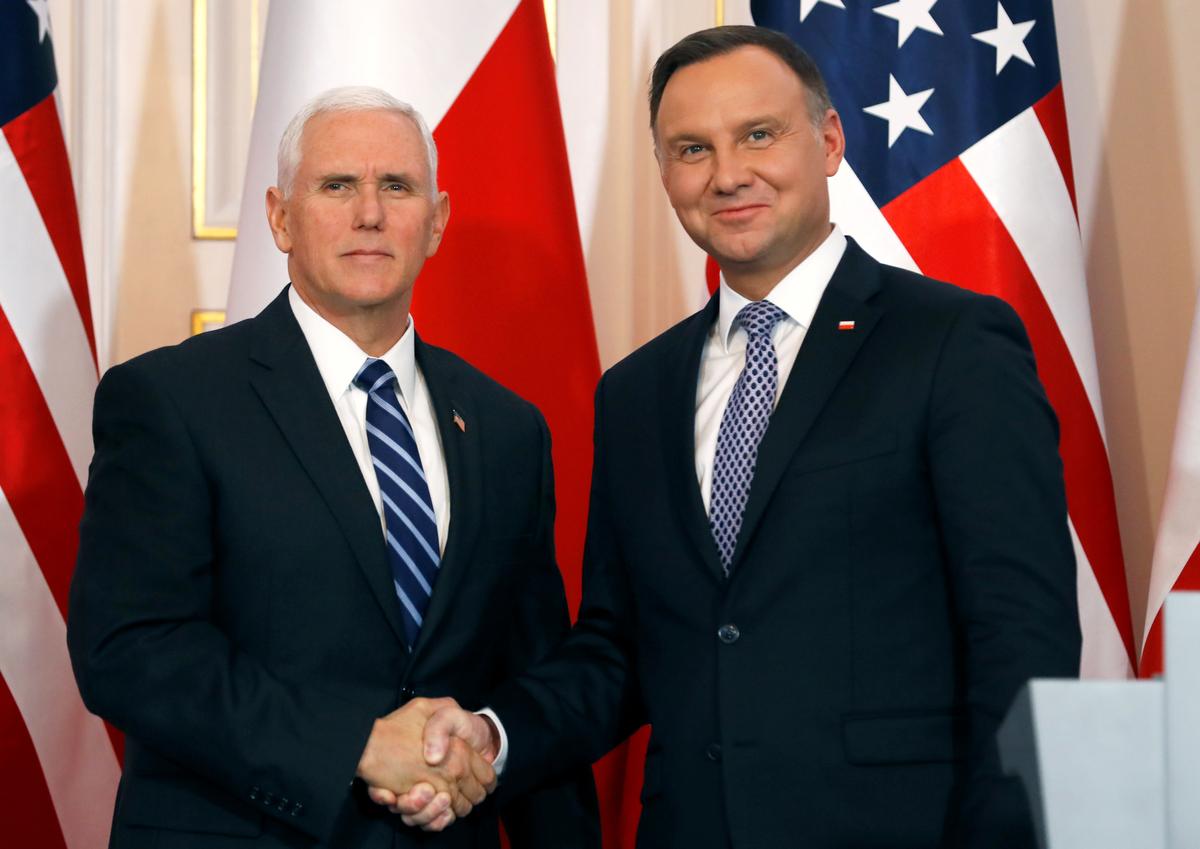 Pence Praises Poland’s Actions to Exclude China’s Huawei