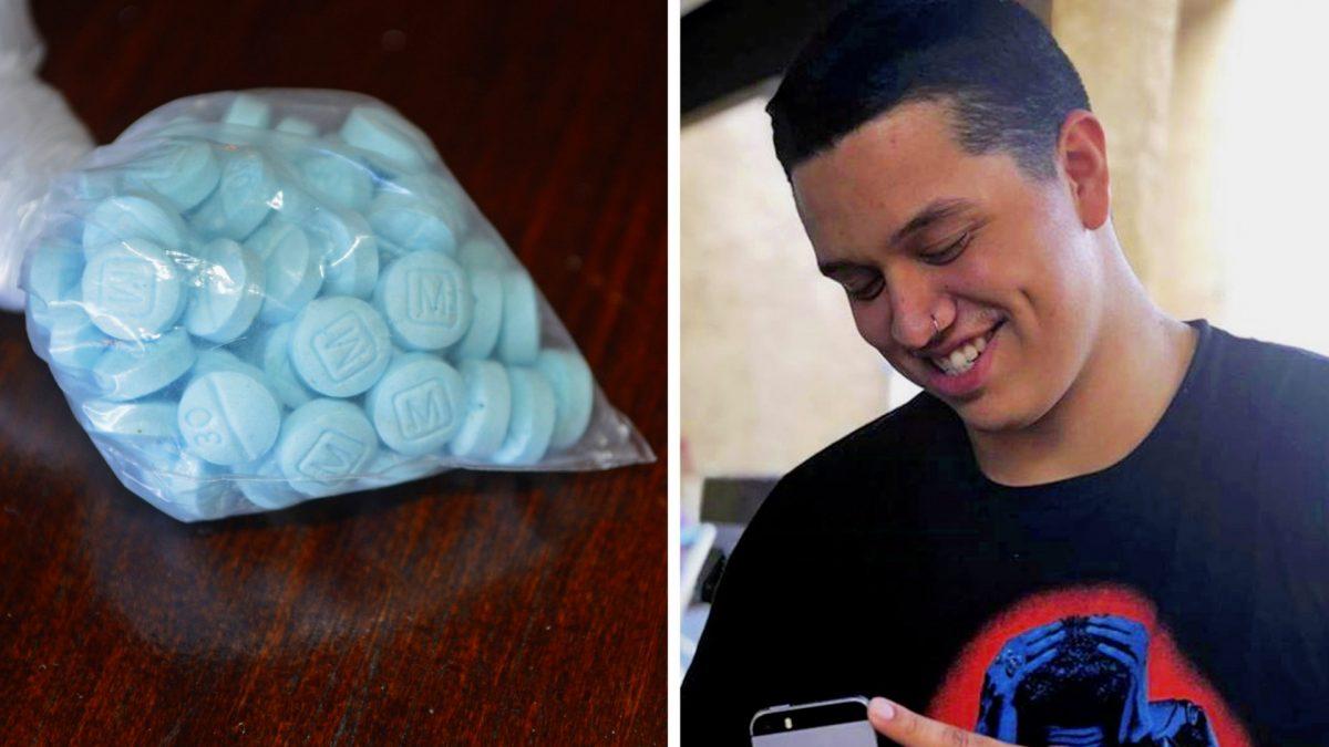 Francisco Chavez, 19, died after he swallowed sky-blue fentanyl pills designed to look like oxycodone, and three others were seriously sickened at a Halloween party in 2018. (Drug Enforcement Administration/Seanna Leilani via AP)