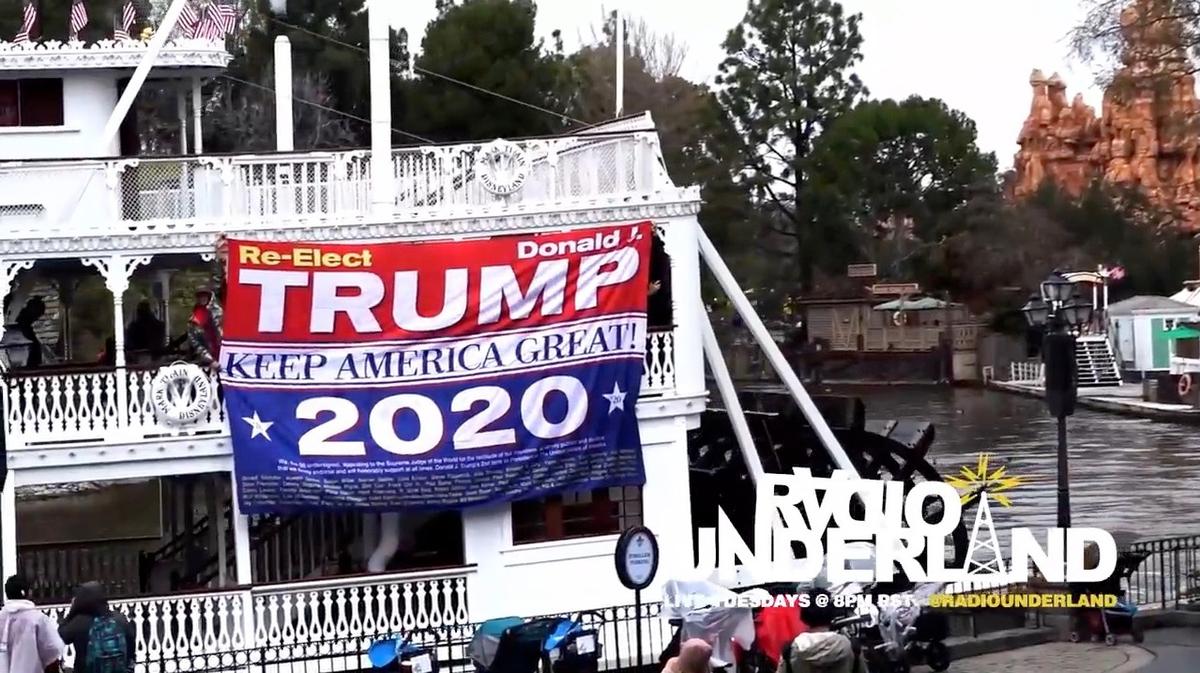 Trump Supporter Banned From Disneyland for Unfurling ‘Keep America Great’ Banner