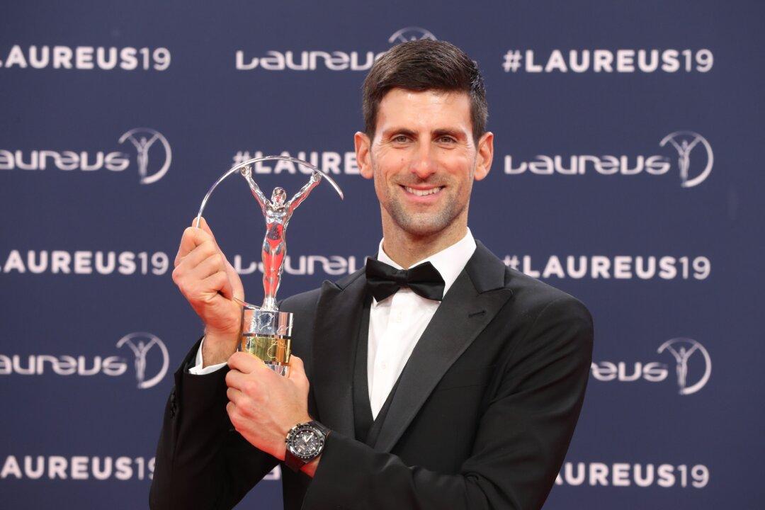 Tennis Player Djokovic, Gymnast Biles Win Top Laureus Awards