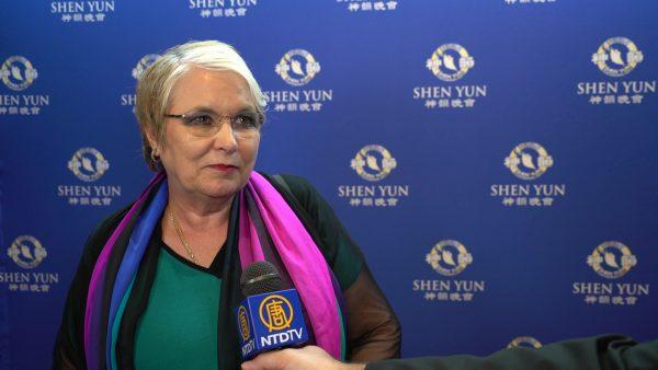 Belmont Business Enterprise Centre CEO Carol Hanlon at Shen Yun in Perth, Western Australia, on Feb. 19, 2019. (Victor Bernal/NTD)