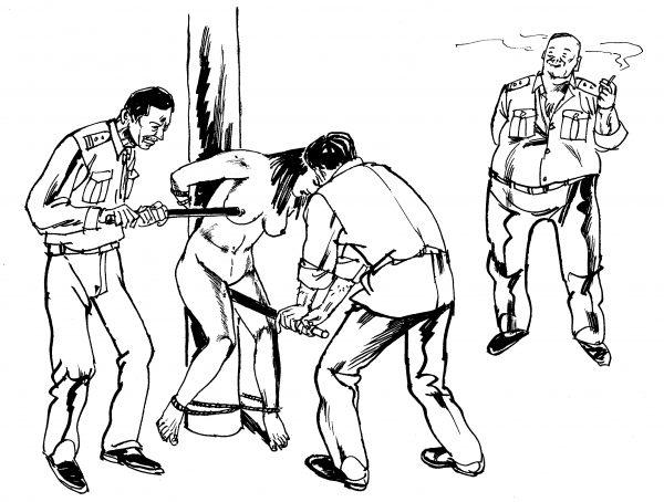 Incarcerated female Falun Dafa adherents in China are routinely shocked on the breasts and private parts with electric batons. (Minghui.org)