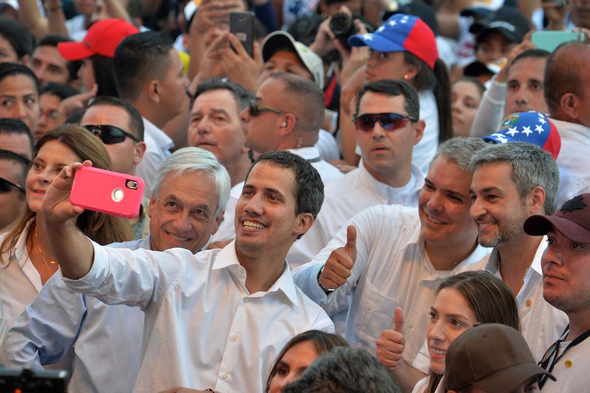 Venezuelan Opposition Leader Guaidó Makes Surprise Appearance as Thousands Attend Venezuela Aid Concert