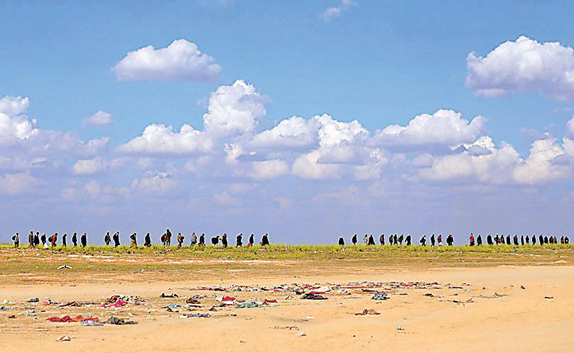 Waves of People Still Leaving ISIS’s Last Syrian Enclave