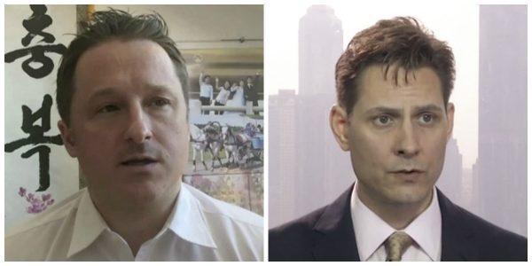 Canadians Michael Spavor (L) and Michael Kovrig (R) have been detained in China since shortly after Canada arrested Huawei CFO Meng Wanzhou in Vancouver in December 2018. (AP Photo)
