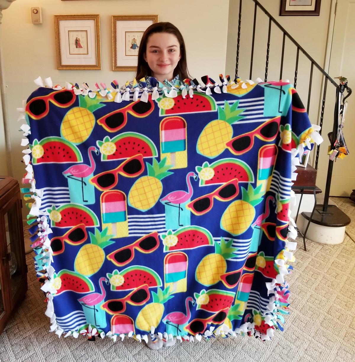 Teen With Lupus Donates Blankets to Those in Need