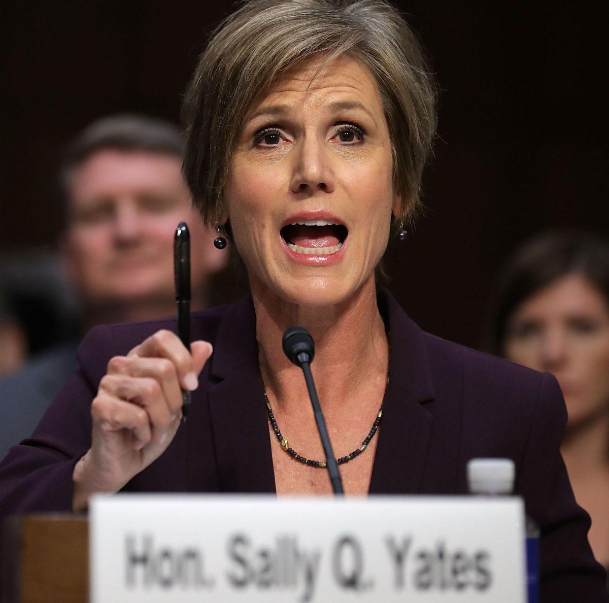 Deputy Attorney General Sally Yates speaks to lawmakers in a file photograph. (Chip Somodevilla/Getty Images)