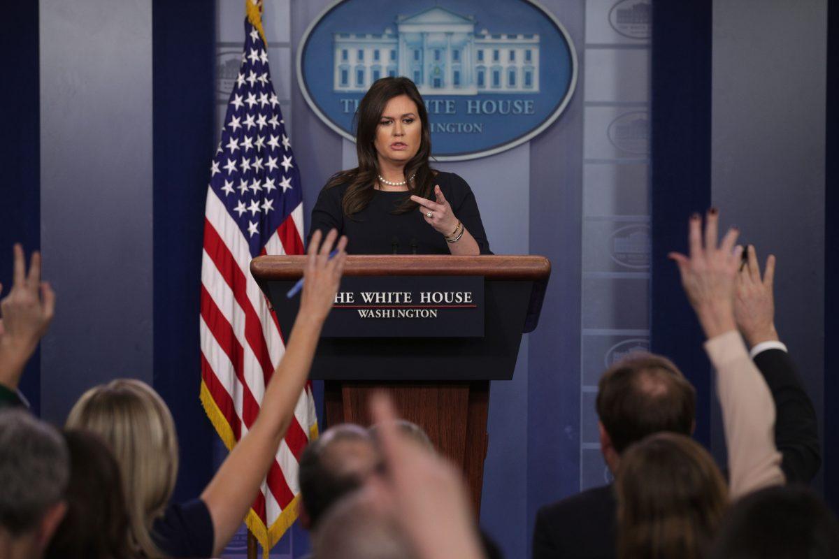 Sarah Sanders Responds to Omar’s Anti-Semitic Remarks at Briefing