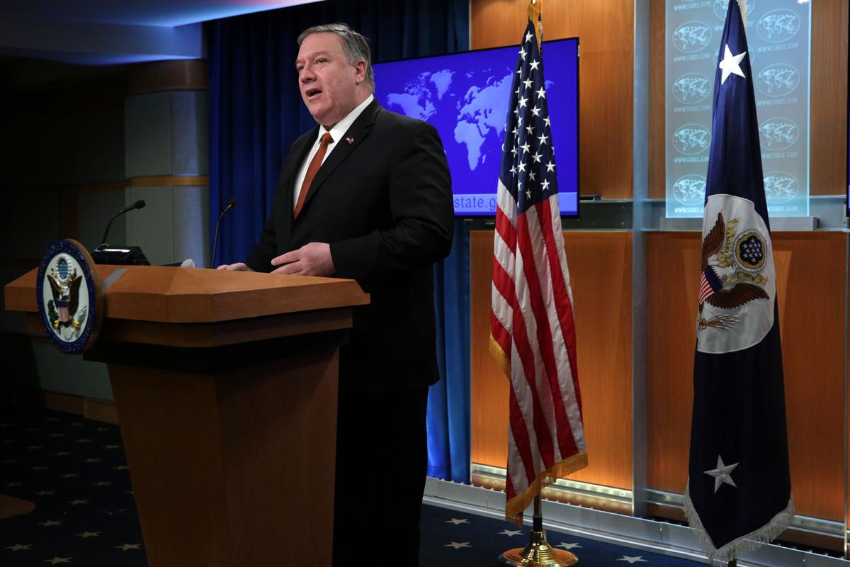 Pompeo Calls Out Iran, Nicaragua, China, South Sudan in Annual Human Rights Report