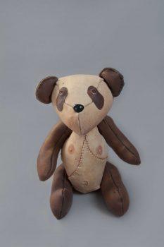 The panda bear returned from prison without its padding and with a scar on its body. (Courtesy of Barbora Balkova)