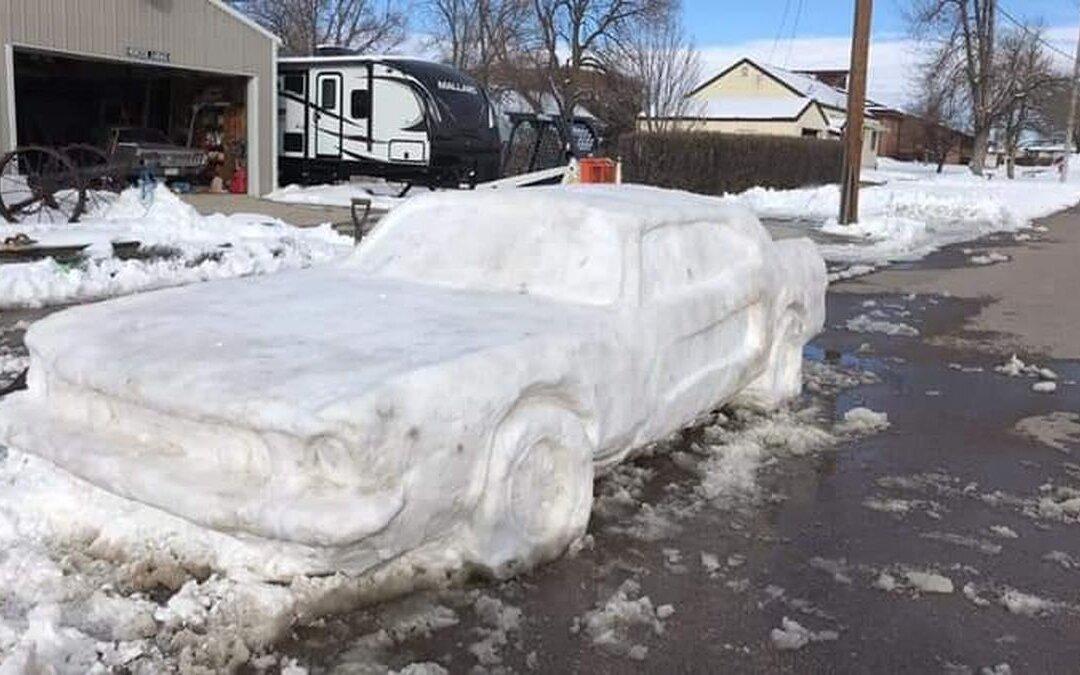 Snow Car Inspired by Ford Mustang Gets a Parking Ticket