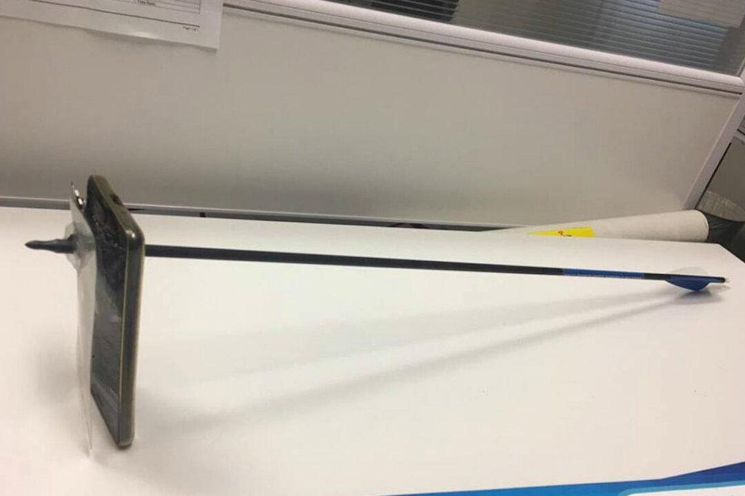 Bow And Arrow Attack Thwarted By Cellphone