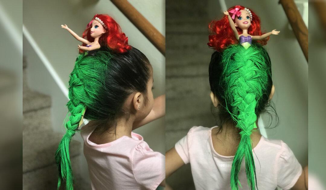 Little Girl Wins Crazy Hair Day With Inspiration From The Little Mermaid